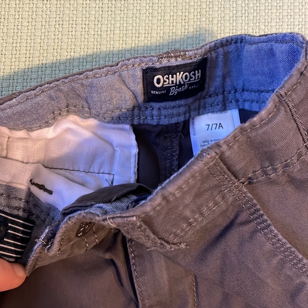 Boys size 7 dark grey casual pants. - Picture 2 of 3
